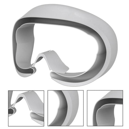 For Pico 4 VR Goggles Eye Pads  Silicone Protective Cover, For Pico 4 Eye Pads (Light Gray)