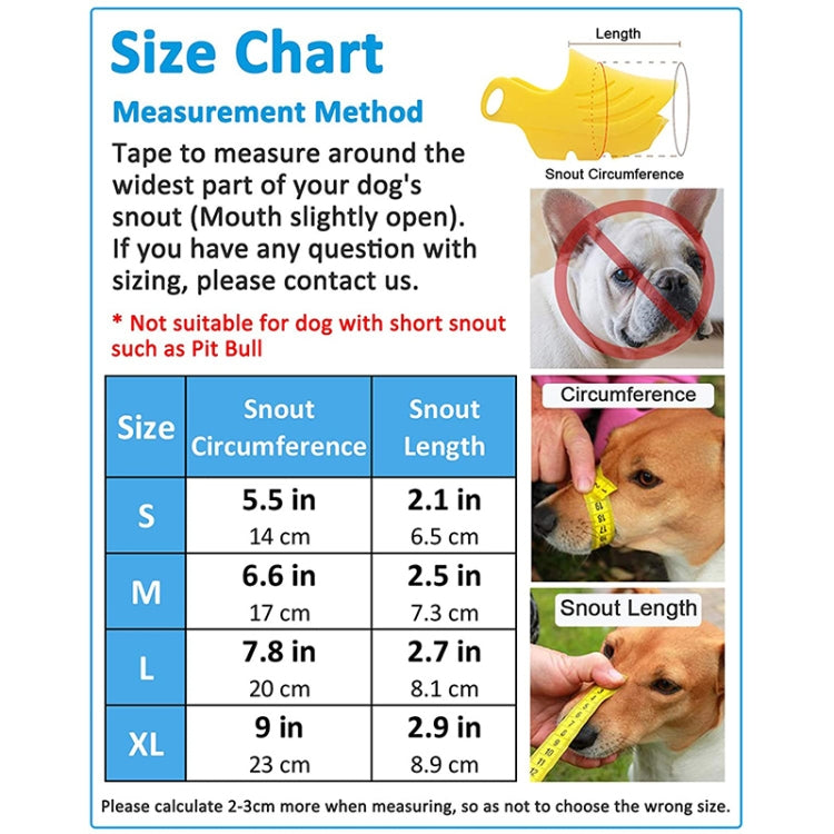 Dog Muzzle Cover Tedike Fund Fur Dog Muzzle Cover Anti-Bite Mouth Cover Silicone Supplies, S, L, XL, M