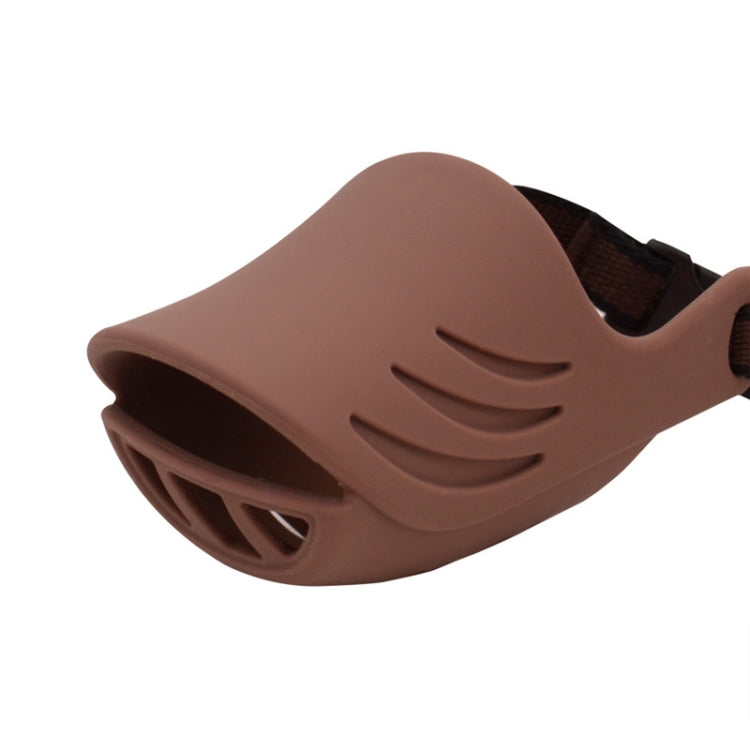 Dog Muzzle Cover Tedike Fund Fur Dog Muzzle Cover Anti-Bite Mouth Cover Silicone Supplies, S, L, XL, M