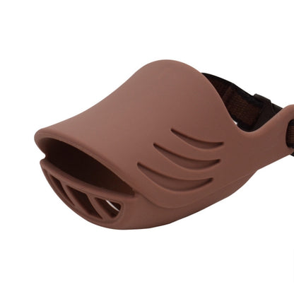Dog Muzzle Cover Tedike Fund Fur Dog Muzzle Cover Anti-Bite Mouth Cover Silicone Supplies, S, L, XL, M