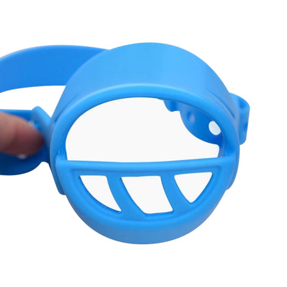 Dog Muzzle Cover Tedike Fund Fur Dog Muzzle Cover Anti-Bite Mouth Cover Silicone Supplies, S, L, XL, M