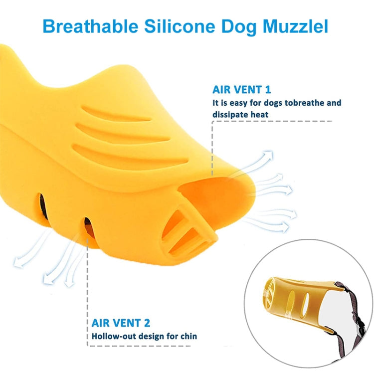 Dog Muzzle Cover Tedike Fund Fur Dog Muzzle Cover Anti-Bite Mouth Cover Silicone Supplies, S, L, XL, M