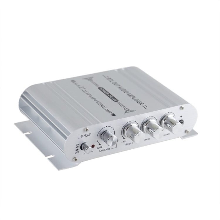 ST-838 Mini Digital Hi-Fi 2.1 Channel Power Amplifier Stereo Bass Audio Player CD MP3 MP4 PC Speaker, US Plug, EU Plug