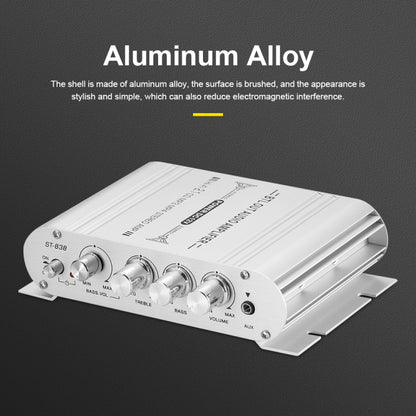 ST-838 Mini Digital Hi-Fi 2.1 Channel Power Amplifier Stereo Bass Audio Player CD MP3 MP4 PC Speaker, US Plug, EU Plug