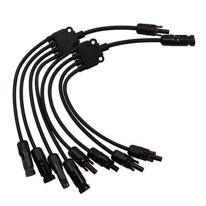 MC4 Photovoltaic Connector Solar Branch Connector Solar Panel Male And Female Plug Accessories, 10 Sets MC4 4 in 1, 1 Pair MC4 Three-way Y Type, 1 Pair MC4 Four-way Y Type, 1 Pair MC4 Five-way Y Type, 1 Pair MC4 Three-way T Type