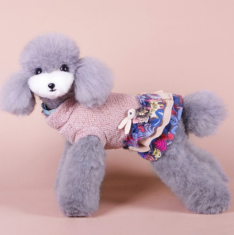 Autumn And Winter Pet Skirt Teddy Bichon Hiromi Schnauzer Yorkshire Small Dog Clothes, XS, S, M, L, XL, XXL