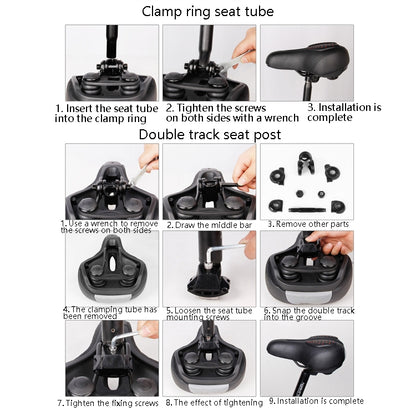 Bicycle Riding Seat Silicone Bicycle Seat Bicycle Saddle, 1103