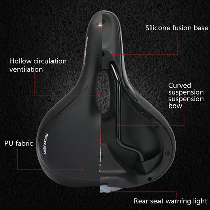 YAFEE Taillight Bicycle Seat Mountain Bike Saddle With Light Seat