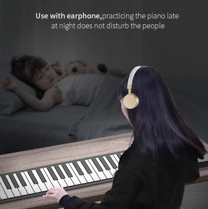 PN61S 61-key Hand-Rolled Foldable Piano Thickened Portable Beginner Keyboard, 61-key