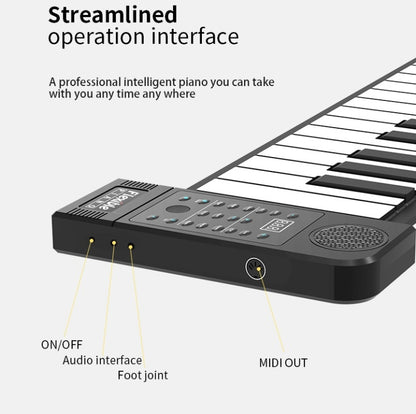 PN61S 61-key Hand-Rolled Foldable Piano Thickened Portable Beginner Keyboard, 61-key