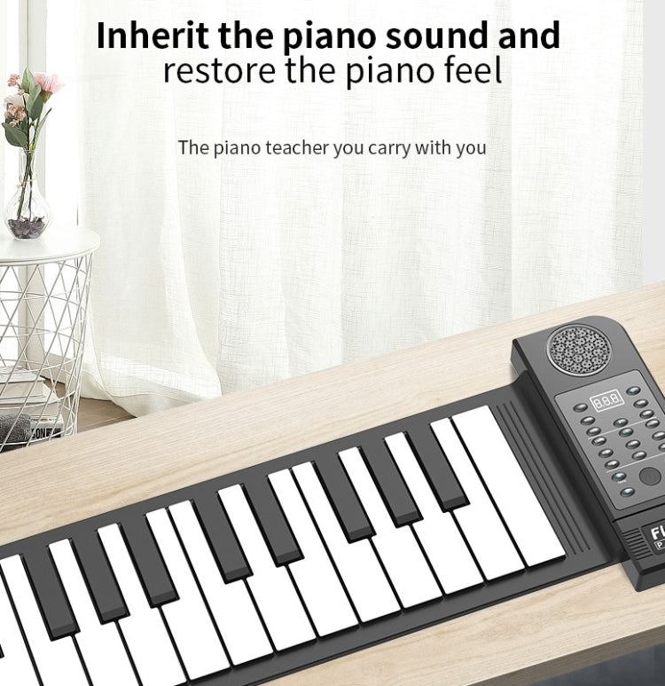PN61S 61-key Hand-Rolled Foldable Piano Thickened Portable Beginner Keyboard, 61-key