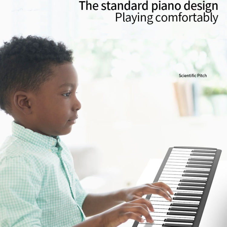 PN61S 61-key Hand-Rolled Foldable Piano Thickened Portable Beginner Keyboard, 61-key