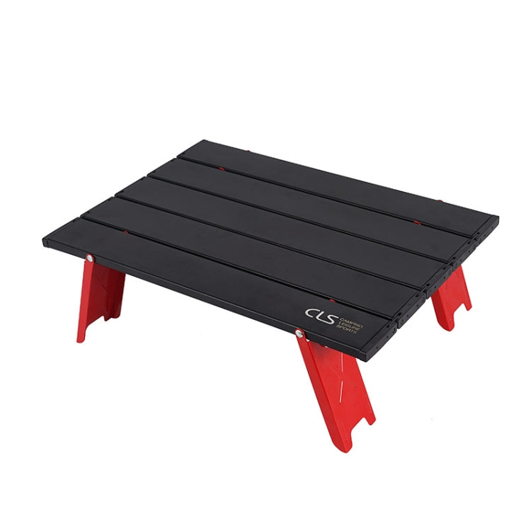 CLS Outdoor Mini Folding Table Camping Tent Table Camping Portable Coffee Table, Red, Silver