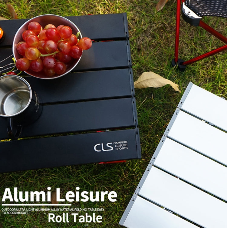 CLS Outdoor Mini Folding Table Camping Tent Table Camping Portable Coffee Table, Red, Silver