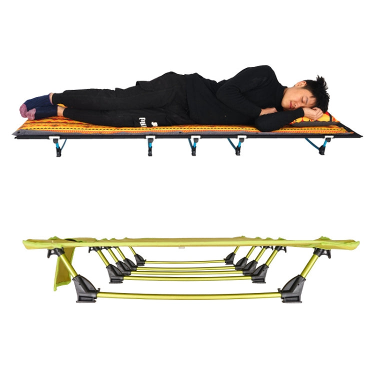 CLS Outdoor Lightweight Folding Bed Camping Simple Leisure Bed, 187 x 60 x 13.5cm