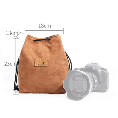 S.C.COTTON Liner Shockproof Digital Protection Portable SLR Lens Bag Micro Single Camera Bag, Square Khaki L, Square Blue L, Square Gray L, Square Brown L, Square Black L, Square Khaki M, Square Blue M, Square Gray M, Square Brown M, Square Black M...