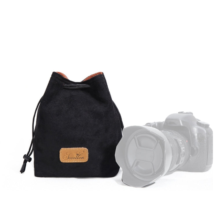 S.C.COTTON Liner Shockproof Digital Protection Portable SLR Lens Bag Micro Single Camera Bag, Square Khaki L, Square Blue L, Square Gray L, Square Brown L, Square Black L, Square Khaki M, Square Blue M, Square Gray M, Square Brown M, Square Black M...