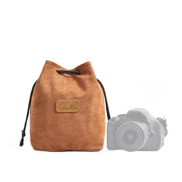 S.C.COTTON Liner Shockproof Digital Protection Portable SLR Lens Bag Micro Single Camera Bag, Square Khaki L, Square Blue L, Square Gray L, Square Brown L, Square Black L, Square Khaki M, Square Blue M, Square Gray M, Square Brown M, Square Black M...