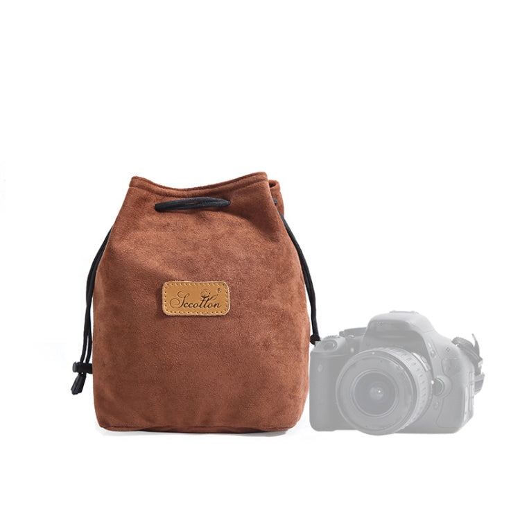 S.C.COTTON Liner Shockproof Digital Protection Portable SLR Lens Bag Micro Single Camera Bag, Square Khaki L, Square Blue L, Square Gray L, Square Brown L, Square Black L, Square Khaki M, Square Blue M, Square Gray M, Square Brown M, Square Black M...