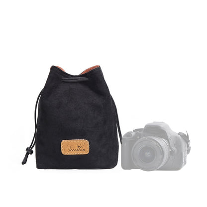 S.C.COTTON Liner Shockproof Digital Protection Portable SLR Lens Bag Micro Single Camera Bag, Square Khaki L, Square Blue L, Square Gray L, Square Brown L, Square Black L, Square Khaki M, Square Blue M, Square Gray M, Square Brown M, Square Black M...
