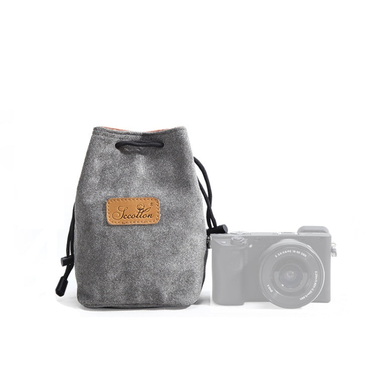 S.C.COTTON Liner Shockproof Digital Protection Portable SLR Lens Bag Micro Single Camera Bag, Square Khaki L, Square Blue L, Square Gray L, Square Brown L, Square Black L, Square Khaki M, Square Blue M, Square Gray M, Square Brown M, Square Black M...