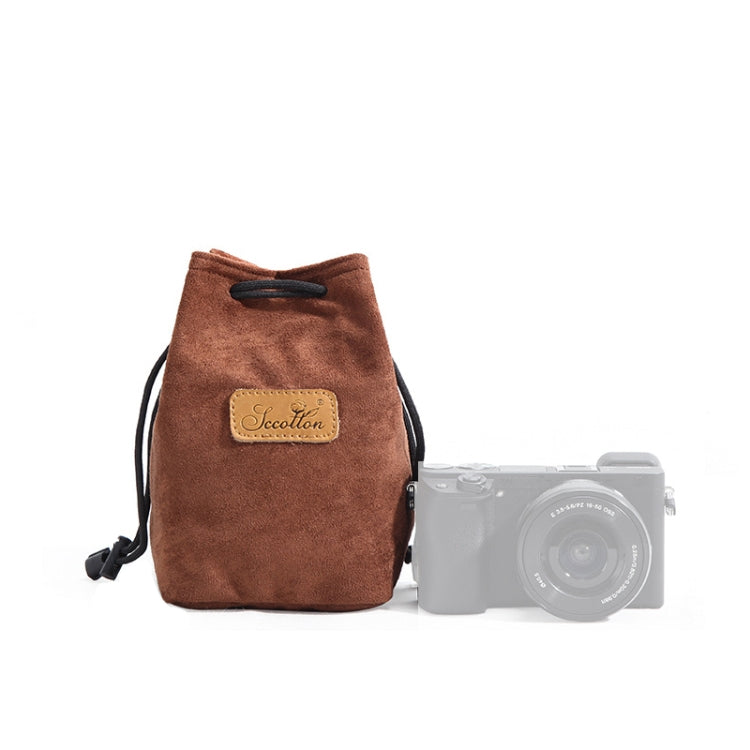 S.C.COTTON Liner Shockproof Digital Protection Portable SLR Lens Bag Micro Single Camera Bag, Square Khaki L, Square Blue L, Square Gray L, Square Brown L, Square Black L, Square Khaki M, Square Blue M, Square Gray M, Square Brown M, Square Black M...
