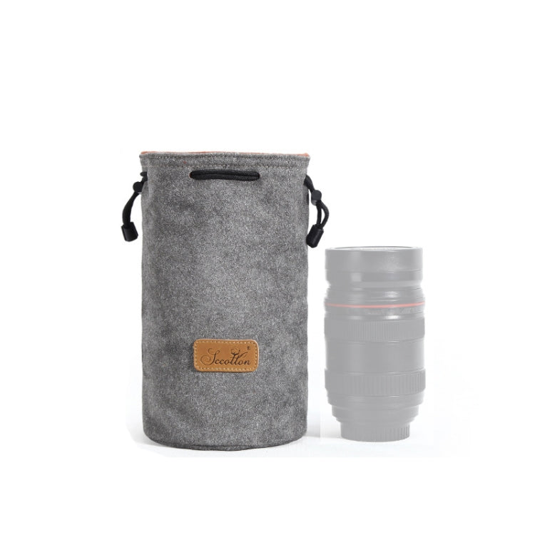 S.C.COTTON Liner Shockproof Digital Protection Portable SLR Lens Bag Micro Single Camera Bag, Square Khaki L, Square Blue L, Square Gray L, Square Brown L, Square Black L, Square Khaki M, Square Blue M, Square Gray M, Square Brown M, Square Black M...