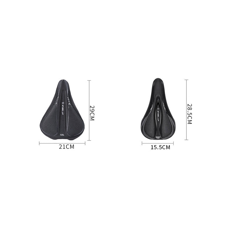 Wheel Up Bicycle Silicone Cushion Cover Mountain Bike Thickening GEL Saddle Cover Riding Equipment, LF32005G-S