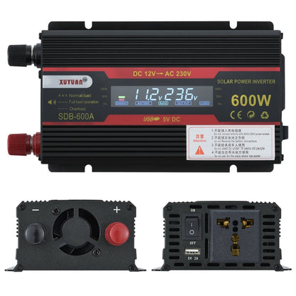 XUYUAN 600W Car Inverter LCD Display Converter, 12V to 220V, 12V to 110V, 24V to 220V, 24V to 110V