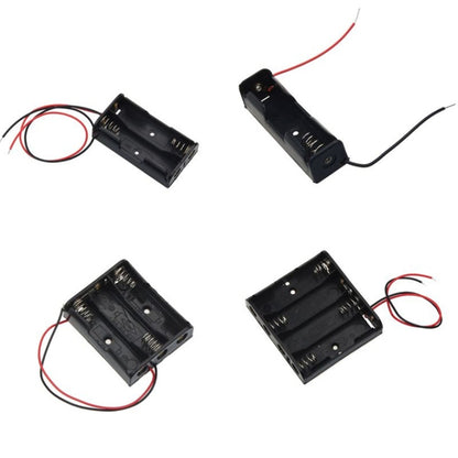 10 PCS AA Size Power Battery Storage Case Box Holder, For 1 x AA Battery without Cover, For 2 x AA Batteries without Cover, For 3 x AA Batteries without cover, For 4 x AA Batteries without cover, For 8 x AA Batteries without cover