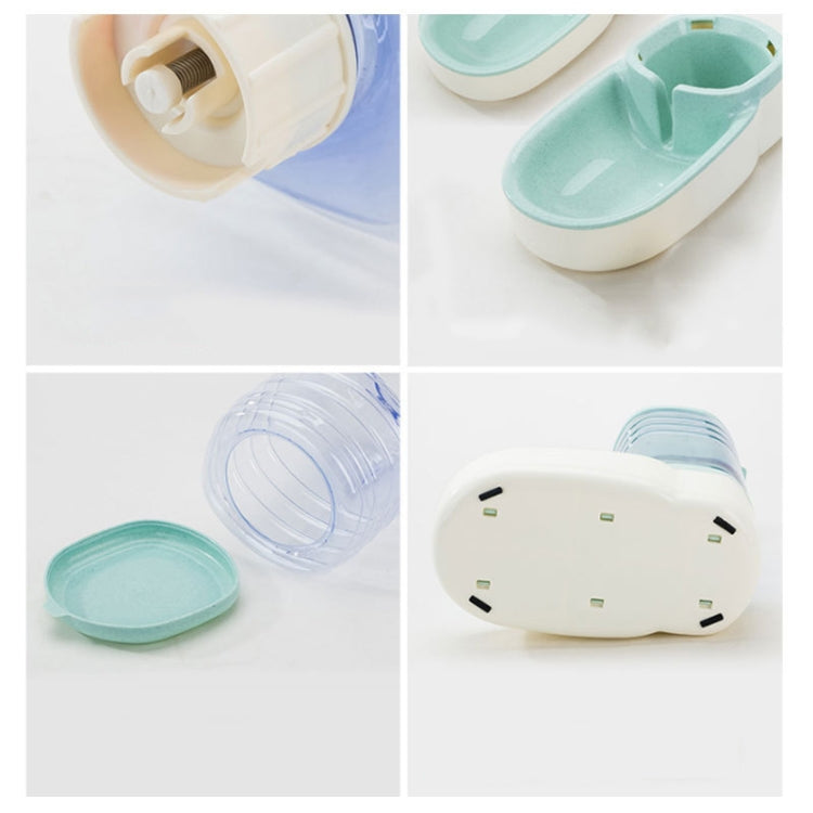 Hipidog Pet Automatic Feeder Cat & Dog Waterer Feeding Bowl Combined Grain Storage Bucket, Drinking Fountain (Blue), Drinking Fountain (Green), Drinking Fountain (Pink), Drinking Fountain (Grey), Feeder (Blue), Feeder (Green), Feeder (Pink), Feeder (Grey)