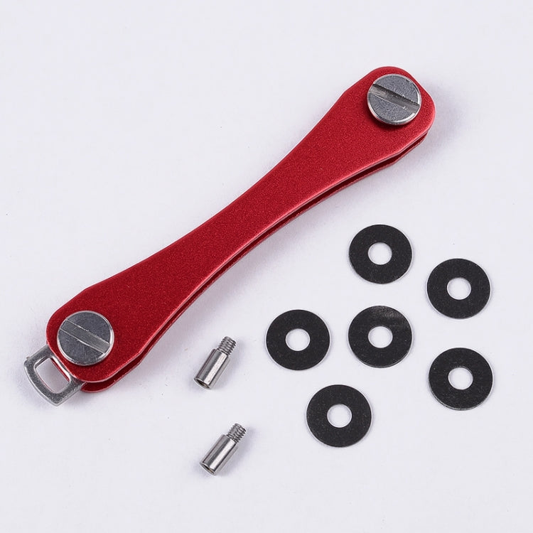 Large Aluminum Alloy Key Holder Metal Key Storage Device Outdoor Tool Random Colour Delivery, 3 PCS (Random Colour Delivery)