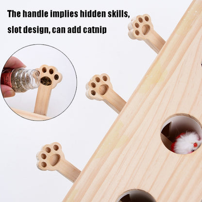 Hamster And Cat Toys Solid Wood Cat Supplies, Cloud Hairy Mouse