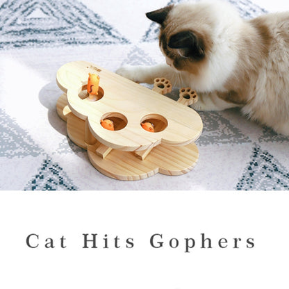 Hamster And Cat Toys Solid Wood Cat Supplies, Cloud Hairy Mouse