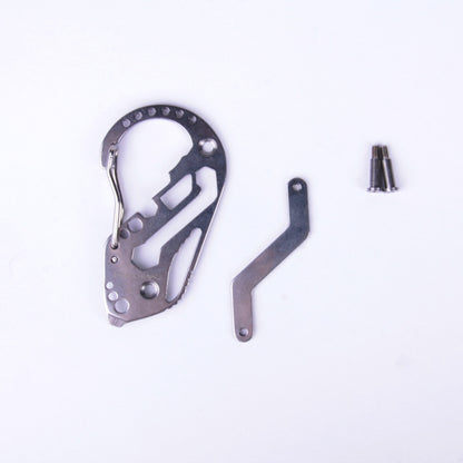 Outdoor Multi-Function Key Clip Stainless Steel Carabiner, Key Clip