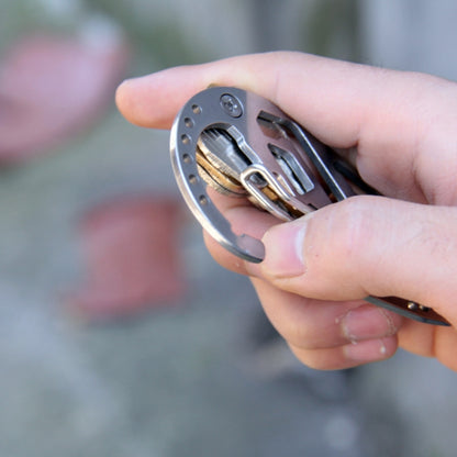 Outdoor Multi-Function Key Clip Stainless Steel Carabiner, Key Clip