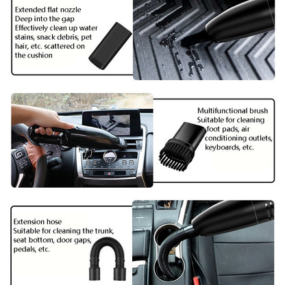 Car Handheld Portable Vacuum Cleaner Small Car Vacuum Cleaner, Wired Black, Wireless Black, Wireless Black Gray