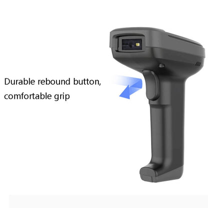Deli 14952 Supermarket Cashier One-Dimensional QR Code Scanning Gun, Black Wired, White Wired, Black Wireless, White Wireless
