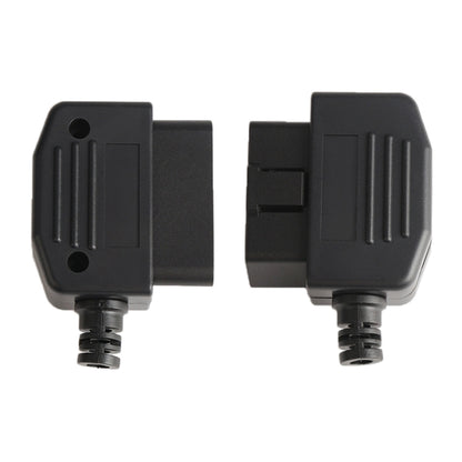 5 PCS 16PIN Car Male Connector OBD2 Connector Plug + Shell + Line Card + Screw OBD Plug J1962M, OBD Plug
