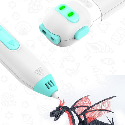 Drawing Three-Dimensional Graffiti Low Temperature 3D Printing Pen For Children, A2 Pure Deer, A2 Pink Pig, A2 Young Bear