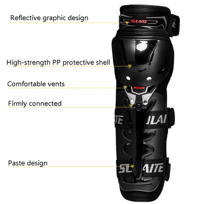 SULAITE Motorcycle Riding Protective Gear Four Seasons Anti-Fall Warm Windshield Rider Equipment,, Knee Pads