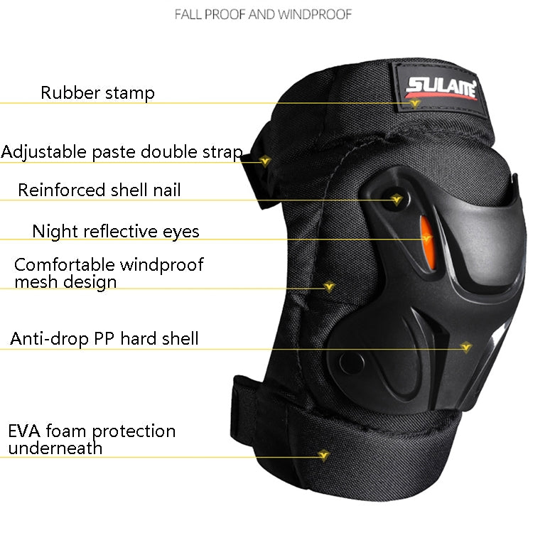 SULAITE Motorcycle Riding Equipment Protective Gear Off-Road Riding Anti-Fall Protector, Knee Pads, Elbow Pad, Knee Pads+Elbow Pad