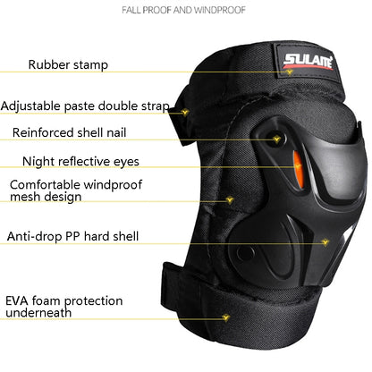 SULAITE Motorcycle Riding Equipment Protective Gear Off-Road Riding Anti-Fall Protector, Knee Pads, Elbow Pad, Knee Pads+Elbow Pad