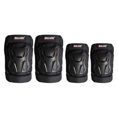 SULAITE Motorcycle Riding Equipment Protective Gear Off-Road Riding Anti-Fall Protector, Knee Pads, Elbow Pad, Knee Pads+Elbow Pad