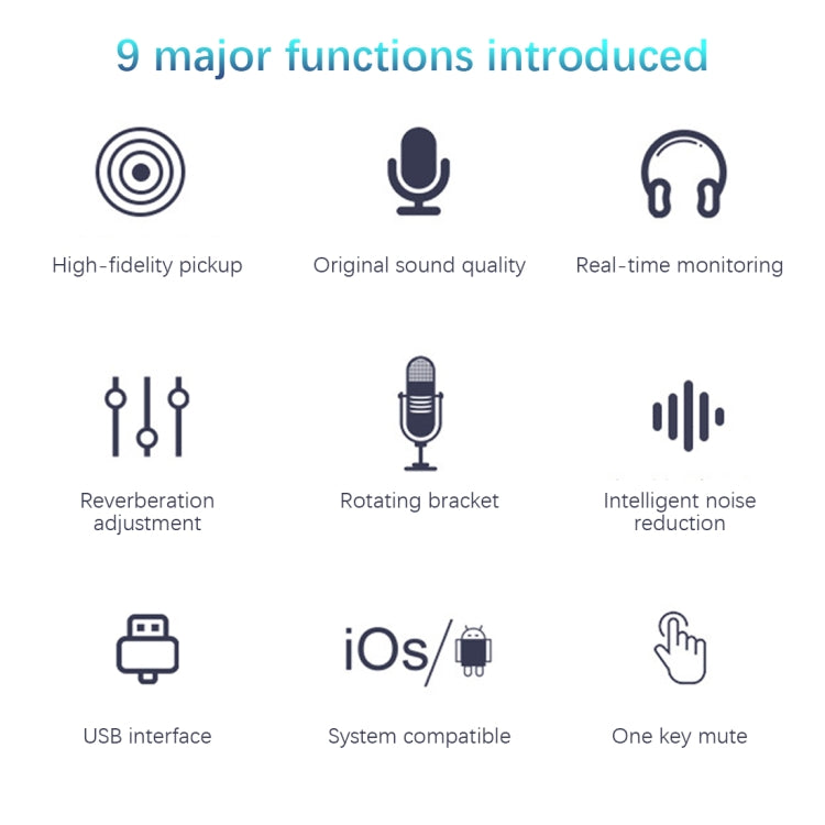 BM-86 USB Condenser Microphone Voice Recording Computer Microphone Live Broadcast Equipment Set, Cantilever Bracket Set, Standard+Small Blowout Prevention Net