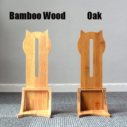Pet Waterer Solid Wood Frame Hanging Water Bottle, Random Color Delivery, Bamboo Wood + Drinker Green, Oak + Drinker Green