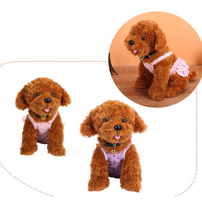 Menstrual Physiological Pants For Pet Dog Polka Dot Skirt And Bib Physiological Pants, M, L, XL, XXL