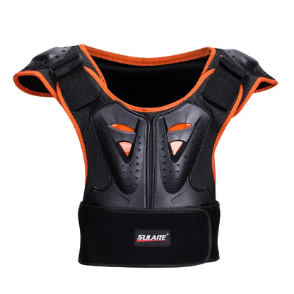 SULAITE Children Skating Back Protector Chest Protector Spine Protector Night Reflective Armor Child Riding Armor, S, M, L