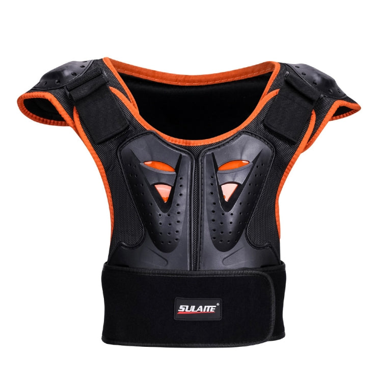 SULAITE Children Skating Back Protector Chest Protector Spine Protector Night Reflective Armor Child Riding Armor, S, M, L