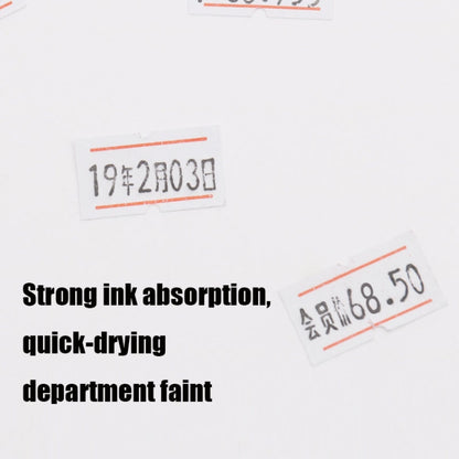 A400 3 PCS Color Coding Paper Supermarket Price Label Paper, Double Red line, Red, Yellow, Green, Pink, Pure White